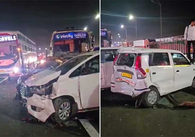 Accident : मिसिंग लिंकवर तीन तासांत दोन अपघात, मुंबई - पुणे वाहतूक विस्कळीत