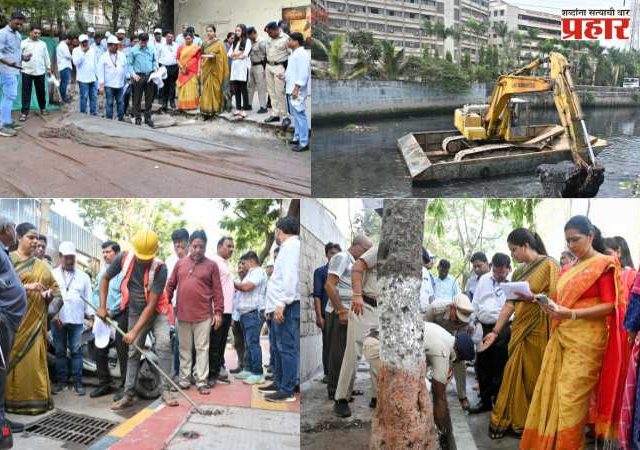 BMC News : मुंबईच्या महापौर रस्ते आणि नालेसफाईच्या पाहणी मोहिमेवर