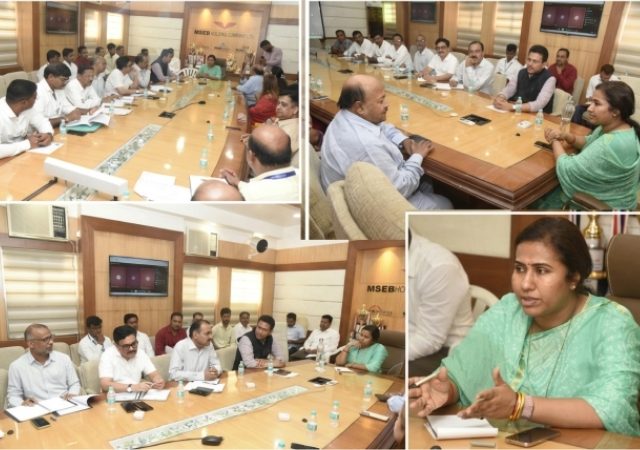 Meghana Sakore-Bordikar : रायगड महावितरणची अपूर्ण कामे मान्सून पूर्वी गतीने पूर्ण करावीत; १०० केव्हीचे २५ ट्रान्सफॉर्मर देण्याचे निर्देश