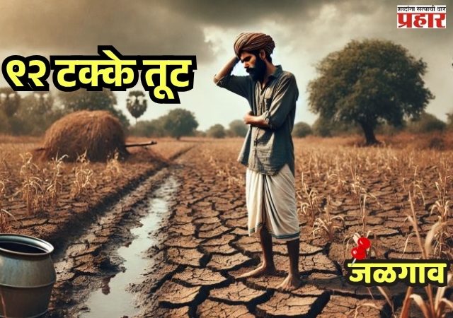 Monsoon in Jalgaon : पावसाची ९२ टक्के तूट; पेरण्या खोळंबल्यामुळे शेतकरी चिंतेत
