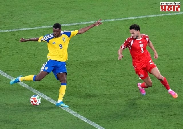 FIFA WORLDCUP 2026 : यासिन अयारीच्या दोन गोलांसह स्वीडनचा ट्युनिशियावर ५-१ ने दणदणीत विजय