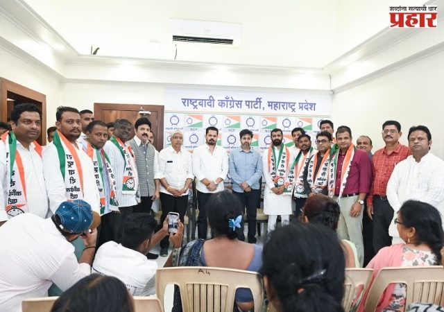 NCP (AP) :भाजप युवा मोर्चाचे दक्षिण मुंबई अध्यक्ष अर्जुन मेघे यांचा राष्ट्रवादी काँग्रेसमध्ये जाहीर प्रवेश