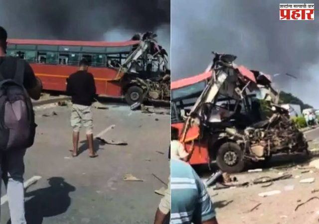 Surat Bus Accident : सुरतमध्ये महाराष्ट्राच्या दोन 'एसटी' बसचा अपघात