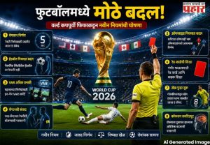 FIFA World Cup 2026 : फुटबॉलमध्ये मोठे बदल ! वर्ल्ड कपपूर्वी फिफाकडून नवीन नियमांची घोषणा