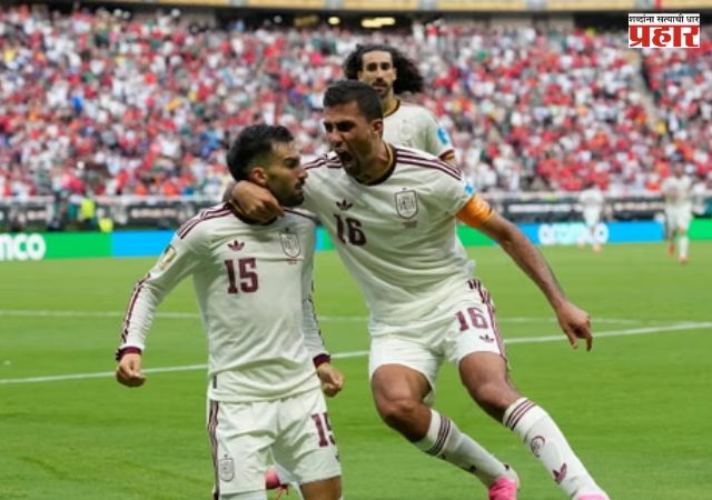 FIFA World Cup 2026 : स्पेनचा उरुग्वेवर १-० असा विजय; उरुग्वे स्पर्धेबाहेर