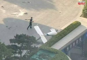 Plane Crashes : बीजिंगमध्ये हाहाकार! १७०० फुटी 'चायना झुन' टॉवरमध्ये घुसलं विमान