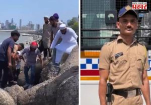 Mumbai Police Video : मुंबई पोलिसांची कौतुकास्पद कामगिरी, आत्महत्या करण्यास गेलेल्या महिलेचे वाचवले प्राण, व्हिडिओ व्हायरल