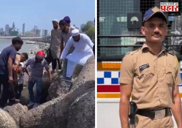 Mumbai Police Video : मुंबई पोलिसांची कौतुकास्पद कामगिरी, आत्महत्या करण्यास गेलेल्या महिलेचे वाचवले प्राण, व्हिडिओ व्हायरल
