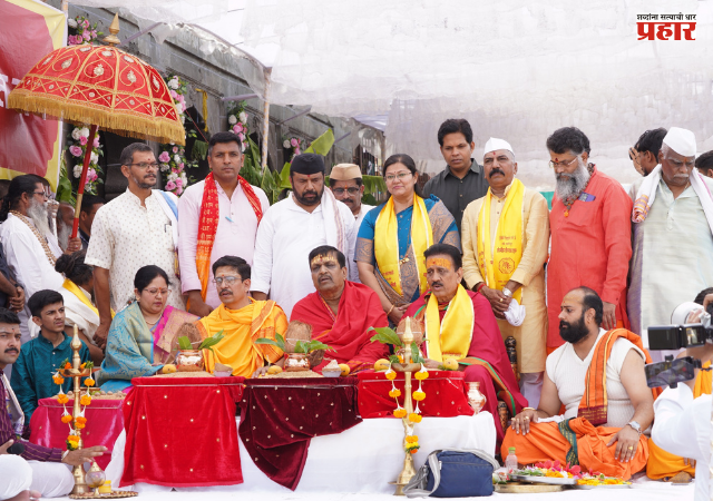 Simhastha Kumbh Mela 2027 : श्रीरामाच्या जयघोषासह मंत्रोच्चारात सिंहस्थ कुंभमेळा ध्वजस्तंभ शिलान्यास पूजन सोहळा संपन्न