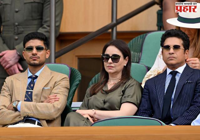 Wimbledon : विम्बल्डनच्या रॉयल बॉक्समध्ये शुभमन गिलची उपस्थिती; सचिन आणि अंजली तेंडुलकरसोबतचा फोटो व्हायरल