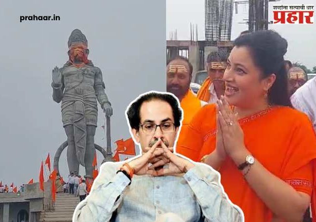 Navneet Rana : अमरावतीतील हनुमान गढीवर राणा दांपत्याचे हनुमान चालीसा पठण; उद्धव ठाकरेंना दिले खुले निमंत्रण