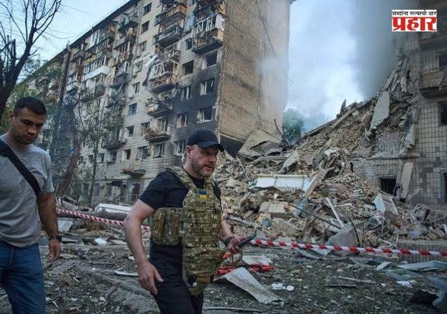 Russia Attack on Kyiv : कीववर रशियाचा भीषण क्षेपणास्त्र व ड्रोन हल्ला; एकाचा मृत्यू, अनेक जखमी