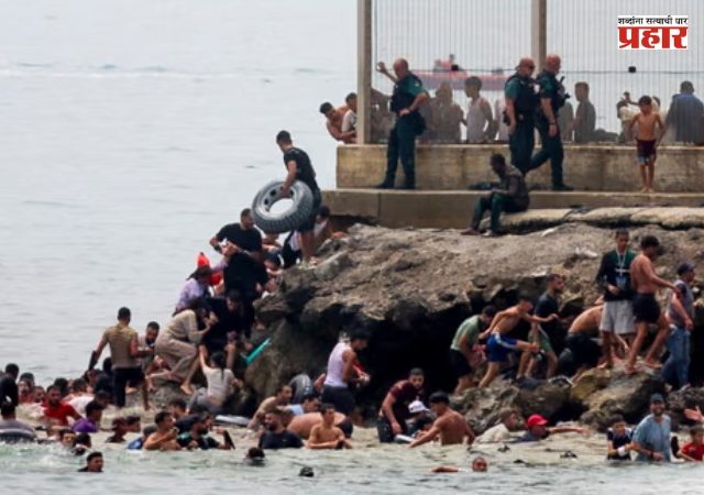 Spain Migration : स्पेनच्या स्यूटा सीमेजवळ हजारोंची घुसखोरी; समुद्रातून प्रवेशाच्या प्रयत्नांत १८ जणांचा मृत्यू