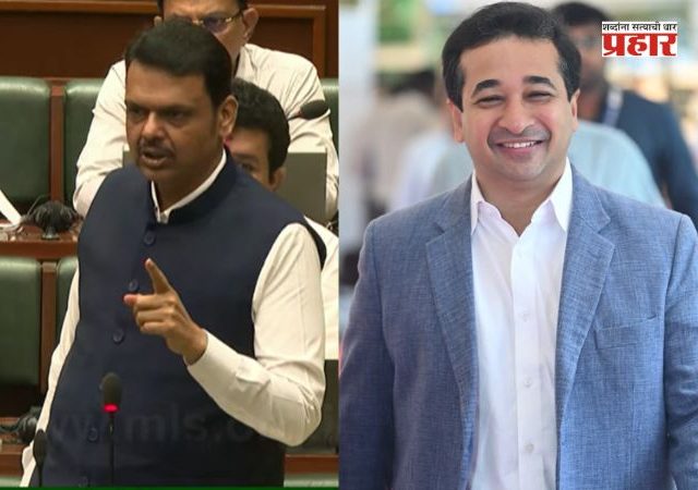 Devendra Fadnavis : मुख्यमंत्र्यांकडून विधानसभेत मंत्री नितेश राणेंचे कौतुक