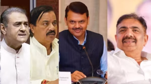 जयंत पाटील, तटकरे आणि प्रफुल्ल पटेल मुख्यमंत्र्यांच्या भेटीला वर्षावर