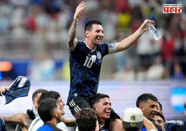 FIFA World Cup 2026 Lionel Messi : अर्जेंटिनाच्या चाहत्यांसाठी डबल धमाका! एमबाप्पेला मागे टाकत मेस्सीचा नवा विक्रम तर अर्जेंटिना सातव्यांदा विश्वचषकाच्या अंतिम फेरीत दाखल