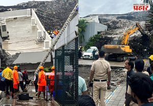 Moshi building collapse : मोशी इमारत दुर्घटना : एकाचा मृत्यू, सहा जण अद्याप ढिगाऱ्याखाली; २२ तासांपासून बचावकार्य सुरू
