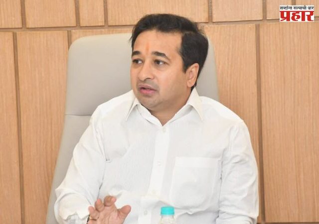 Nitesh Rane : अमित शहांवर बोलण्याची संजय राऊतांची लायकी नाही