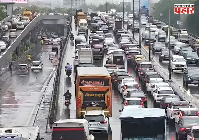 Mumbai Rains Traffic : मुंबईकरांनो सावधान! मुसळधार पावसाने शहर ठप्प; वेस्टर्न एक्सप्रेस हायवेवर प्रचंड वाहतूक कोंडी