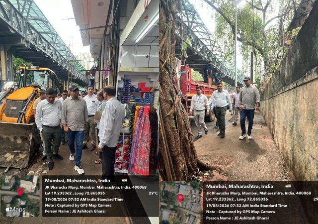 BMC Pedestrian First Initiative : दहिसर-बोरिवली परिसराची अतिरिक्त महानगरपालिका आयुक्त यांनी केली पाहणी