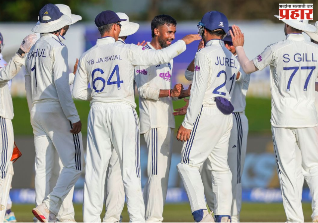 IND vs SL Galle Test : मानव सुथारचा फिरकीचा कहर; श्रीलंकेवर भारताचा 165 धावांनी दणदणीत विजय