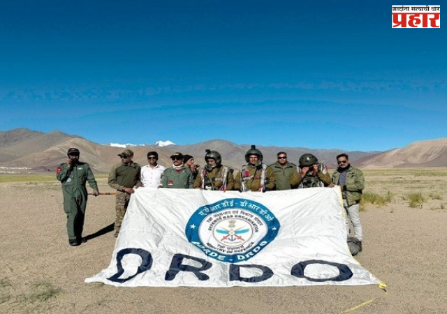 DRDO Military Combat Parachute System test : लडाखमध्ये २२,००० फूट उंचीवरून स्वदेशी लष्करी लढाऊ पॅराशूट प्रणालीची चाचणी