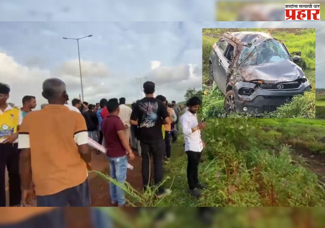 Mumbai Goa Highway Accident : मुंबई गोवा महामार्गावर अपघात, दोघींनी उडवल्यानंतर वाहन २५ फूट खोल खड्ड्यात
