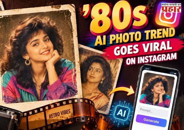 AI Photo Trend: इन्स्टाग्रामवर 80s AI फोटो ट्रेंड व्हायरल; जुन्या काळातील लूकमध्ये स्वतःला पाहण्याची क्रेझ