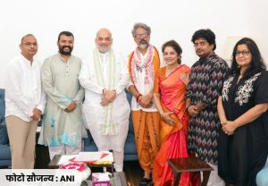 Amit Shah : केंद्रीय गृहमंत्री अमित शाह यांनी घेतली 'हनुमान अंश' चित्रपटाच्या टीमची भेट! दिल्या खास शुभेच्छा