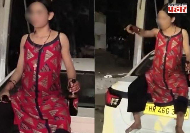 Haryana Viral Video : हरियाणात महिलेचा रस्त्यावर हंगामा; Ola चालकावर दारू फेकल्याचा आरोप, व्हिडिओ व्हायरल