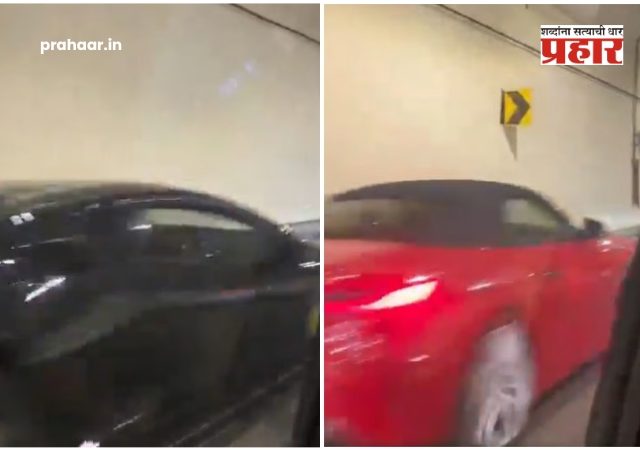 Mumbai coastal road car racing : मुंबईच्या कोस्टल रोडवर गाड्यांची सुसाट रेसिंग! मरीन ड्राईव्हवर ६ ते ७ कार चालकांवर गुन्हा दाखल; पोलिसांकडून तपास सुरू