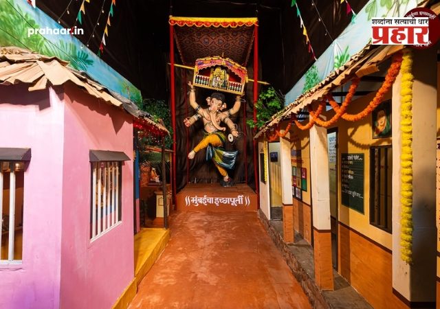Ganeshotsav 2026 : मुंबईच्या इच्छापूर्ती मंडळात अवतरली कोकणातील 'ज्ञानाची पालखी'; बाप्पाच्या चरणी 'विद्या दानाचा' देखावा!