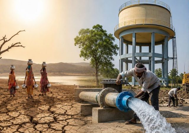 दुष्काळाच्या पार्श्वभूमीवर सिमेंट रस्त्यांच्या कामांना ब्रेक; जिल्हा नियोजन निधीचा वापर आता पाणीपुरवठा आणि टंचाई निवारणासाठीच!