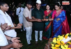 Ritu Tawde : महापौर निवासस्थानी पर्यावरणपूरक पद्धतीने बाप्पाला भावपूर्ण निरोप