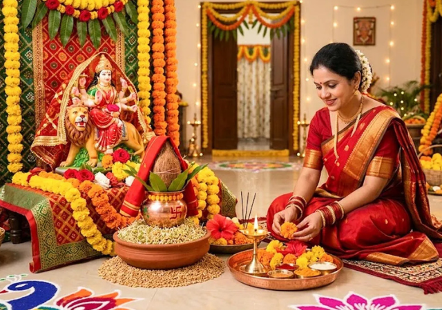 Sharadiya Navratri 2026 : 10 की 11 ऑक्टोबर कधी सुरु होत आहे शारदीय नवरात्र 2026 ? जाणून घ्या नवरात्रातील 9 दिवस आणि संपूर्ण पूजा विधी