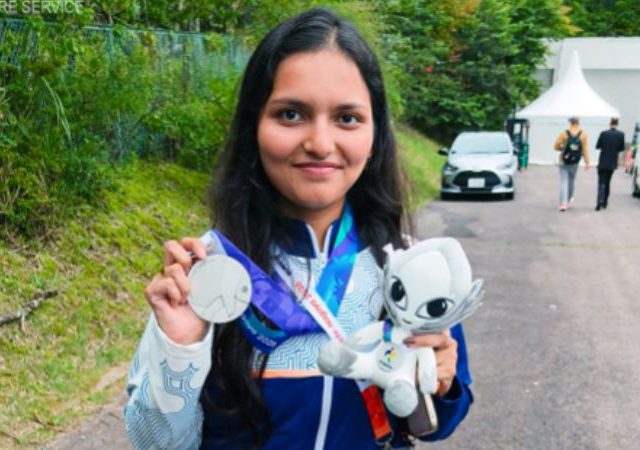 Sonam Maskar : Asian Gamesमध्ये 'सोनम मस्कर'ची दमदार कामगिरी; 10 मीटर एअर रायफलमध्ये भारताला रौप्यपदक
