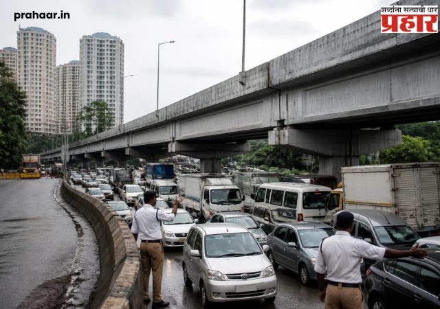 Kasarvadavali Flyover: ऐन गणेशोत्सवात ठाणेकरांची वाहतूक कोंडी वाढली, कासारवडवली ओव्हर ब्रिज बंद