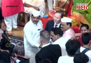US Ambassador Sergio Gor : 'लालबागच्या राजा'च्या दरबारी अमेरिकेचे राजदूत सर्जिओ गोर; दर्शन घेत म्हणाले,
