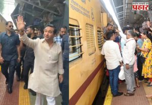 Modi Express : गणेशभक्तांसाठी दुसरी ‘मोदी एक्सप्रेस’ कोकणच्या दिशेने रवाना; मंत्री नितेश राणेंनी दाखवला हिरवा झेंडा