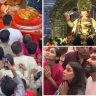 Lalbaugcha Raja :'रोहित... रोहित...'च्या जयघोषाने दुमदुमला लालबागचा दरबार! 'हिटमॅन' पत्नीसह बाप्पाच्या चरणी!