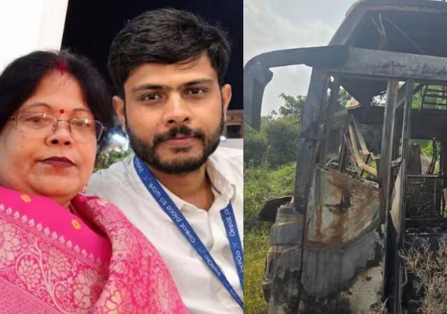 Noida Bus Fire : ‘आई खाली उतरेपर्यंत मी बाहेर पडणार नाही’, शशांकने अखेरपर्यंत सोडली नाही आईची साथ; नोएडा बस दुर्घटनेतील शशांकची हृदयद्रावक कहाणी