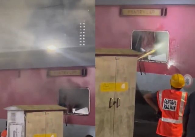 Duronto Express : CSMT यार्डमध्ये दुरंतो एक्सप्रेसच्या पॅन्ट्री कारला आग; ट्रेनच्या वेळेत बदल