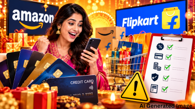 खुशखबर! Amazon आणि Flipkart वर फेस्टिव्ह सेल सुरू; कार्ड ऑफर्सचा वापर करताना 'या' गोष्टींची घ्या काळजी!
