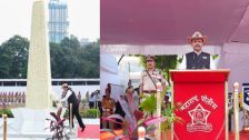 Mumbai : पोलीस स्मृतिदिनानिमित्त १५४ हुतात्म्यांना मुख्यमंत्र्यांकडून अभिवादन