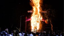 Ravan Dahan 2026 : आतषबाजीने आसमंत उजळला; ढोल-ताशांचा निनाद, घोड्यांचा ठेका अन्‌ नेत्रदीपक आतषबाजी