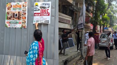 'फ्लेक्समुक्त मुंबई' अभियानासाठी महापौरांची धडाकेबाज सुरुवात, घाटकोपरमध्येच अनधिकृत बॅनर हटवत केला मोहिमेचा श्रीगणेशा