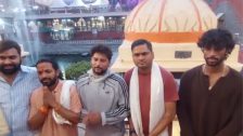 उज्जैनच्या महाकाल मंदिरात क्रिकेटपटूंचा वावर; तिलक वर्मा आणि कुलदीप यादव यांनी घेतली भस्म आरतीची अनुभूती