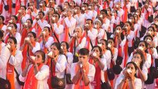 Nashik Kumbh Mela : नाशिकच्या गोदातीरावर 501 शंखांचा आवाज घुमला, रामकुंडावर ऐतिहासिक विश्वविक्रम