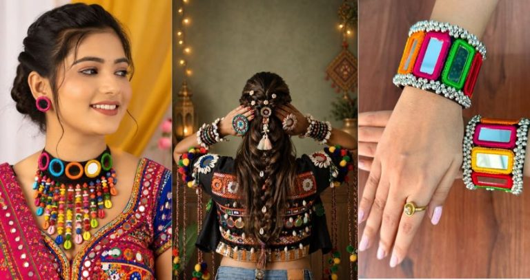 Navratri Hairstyle Trend : नवरात्रीत तुमच्या हेअरस्टाईलला द्या हटके टच; मिरर-वर्क परांदी, चेन-बो आणि स्क्रंचीजचा नवा ट्रेंड