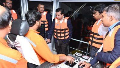 महाराष्ट्रातील बंदर विकासाला मिळणार नवी दिशा; मंत्री नितेश राणे यांच्याकडून कृष्णापटणम अदानी पोर्टची पाहणी